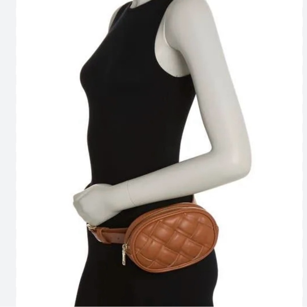 Steve Madden Basket Weave Belt Bag NWOT